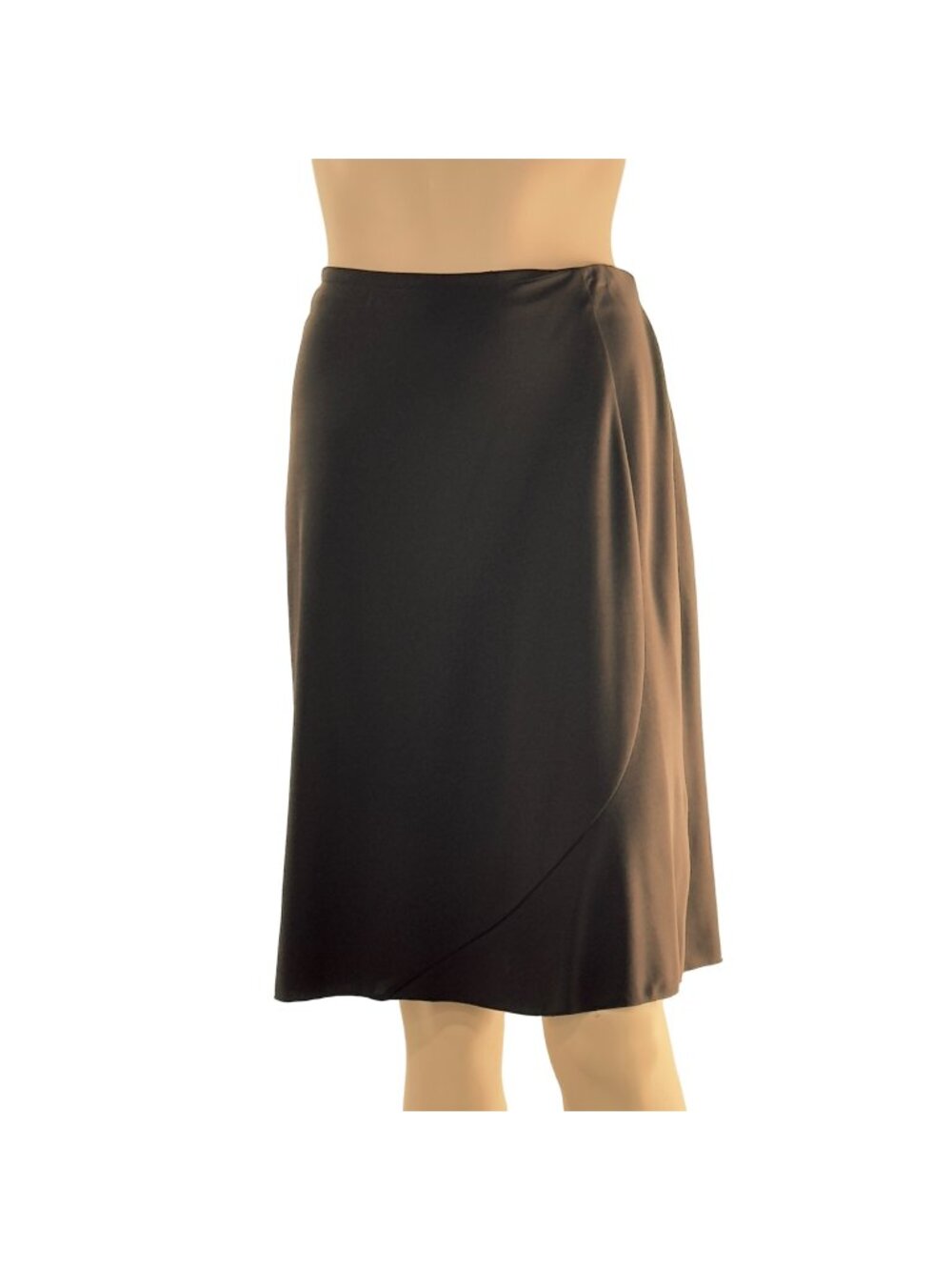 INC INTERNATIONAL CONCEPT Women's Skirt Brown Jersey Knit Flare Midi Size PM
